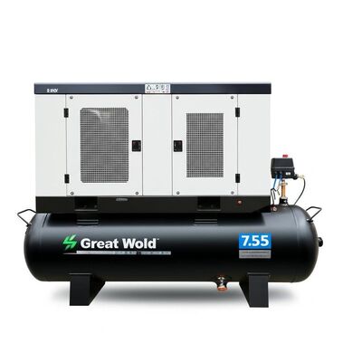 Guter Preis 7.5KW synthetischer Großwandluftkompressor, der eine stabile und kontinuierliche Luftversorgung für schwere Industrieanlagen bietet Online